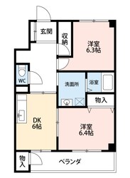 シャンビルひくまのの物件間取画像